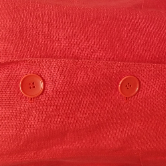 Talbots Irish linen casual blazer in Red, size 8 - Picture 4 of 9